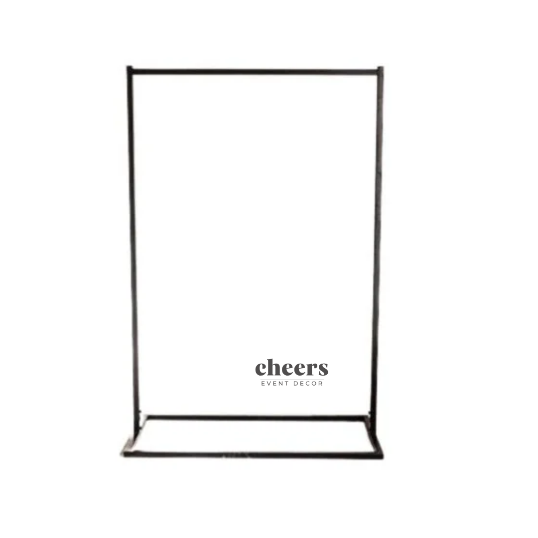 CZARNY METALOWY STELAŻ | TŁO, TABLICA POWITALNA